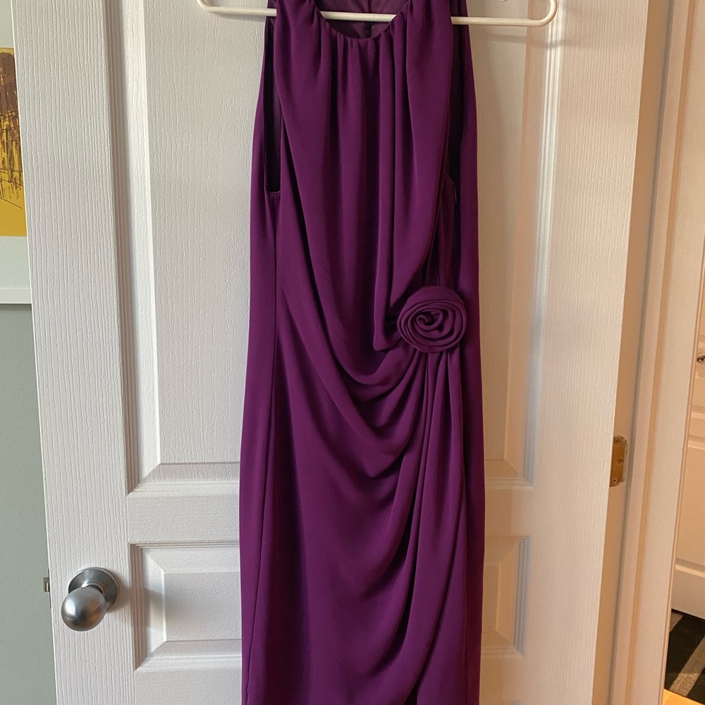 EUC Moschino Cheap And Chic dress Purple, Silk sz8 - Picture 2 of 15